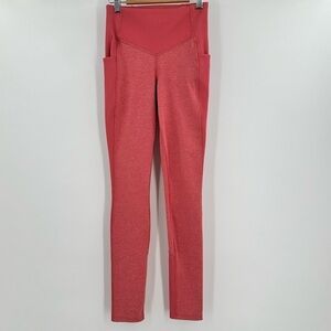 The North Face Dune Sky Slate Rose Heather Tights UPF 40+ Fitted Ribbed Size S